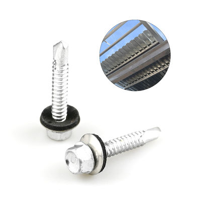 Résistant à la corrosion 6.3x38 Bimetal Hex tête de laveuse en acier inoxydable vis auto-perçage