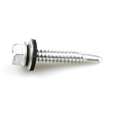 Résistant à la corrosion 6.3x38 Bimetal Hex tête de laveuse en acier inoxydable vis auto-perçage
