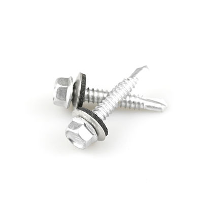 Résistant à la corrosion 6.3x38 Bimetal Hex tête de laveuse en acier inoxydable vis auto-perçage