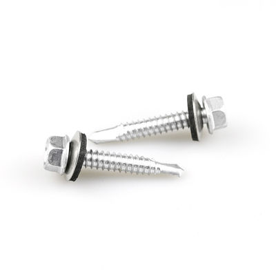 Résistant à la corrosion 6.3x38 Bimetal Hex tête de laveuse en acier inoxydable vis auto-perçage