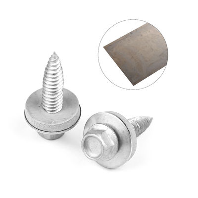 vis métallique de plaque de tête HEX pour la couture de plaques métalliques de 1 mm en acier inoxydable bimetal