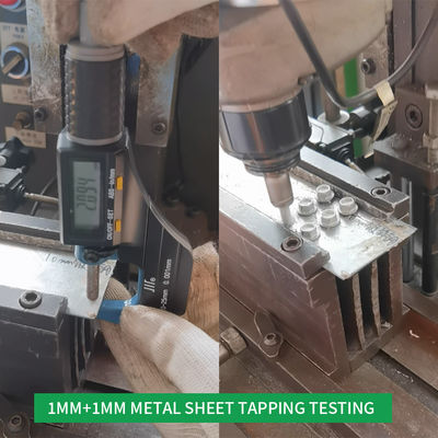 vis métallique de plaque de tête HEX pour la couture de plaques métalliques de 1 mm en acier inoxydable bimetal