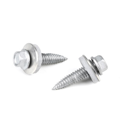 vis métallique de plaque de tête HEX pour la couture de plaques métalliques de 1 mm en acier inoxydable bimetal