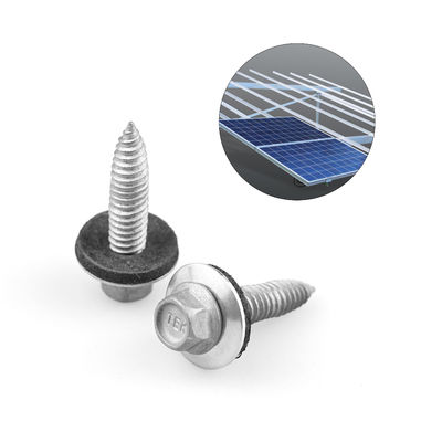 Système de mesure INCH 6x25 Hex Flanche vis à auto-appui pour supports de montage solaire