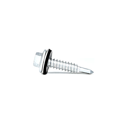 6.3x32 Fluorocarbone cuisson hex washer Flange de toit métallique vis avec tête de flange hex