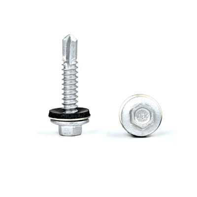6.3x32 Fluorocarbone cuisson hex washer Flange de toit métallique vis avec tête de flange hex