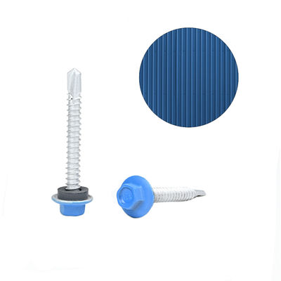 Système d'enveloppe du bâtiment Fluorocarbone cuisson 5.5x45 Flange en acier inoxydable Teks vis de toit