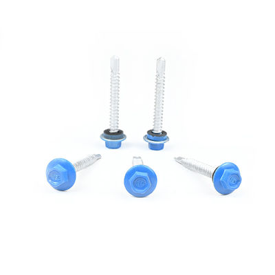 Système d'enveloppe du bâtiment Fluorocarbone cuisson 5.5x45 Flange en acier inoxydable Teks vis de toit